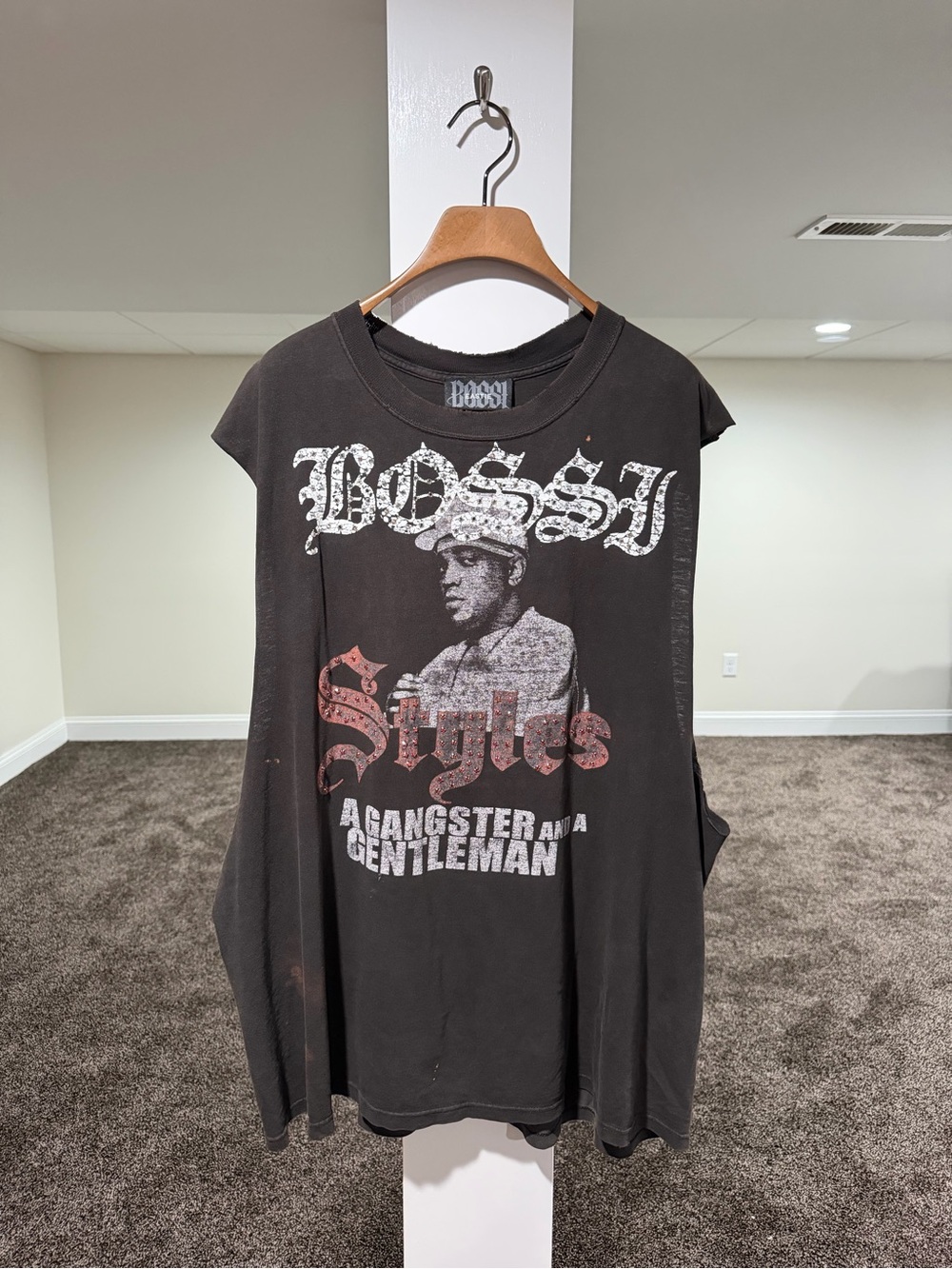 Bossi Rhinestone Embellished Vintage Styles P Ruff Ryders Rap Tee - Picture 5 of 16